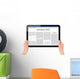 Reading News Tablet PC Wall Decal