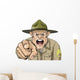 Cartoon Angry Army Drill Wall Decal