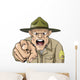 Cartoon Angry Army Drill Wall Decal
