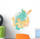 Beautiful Mermaid Vector Illustration Wall Decal