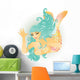 Beautiful Mermaid Vector Illustration Wall Decal