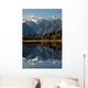 Mount Cook and Reflections Wall Decal