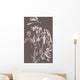 Man Hat Graffiti Style Wall Decal