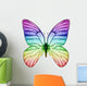 Butterfly Rainbow Colors Wall Decal