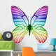 Butterfly Rainbow Colors Wall Decal