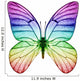 Butterfly Rainbow Colors Wall Decal