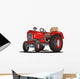 Red Tractor Wall Decal
