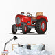 Red Tractor Wall Decal