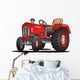 Red Tractor Wall Decal