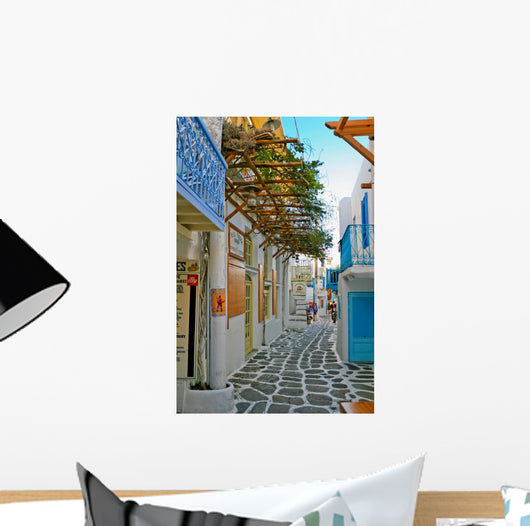 Tiny Colorful Mykonos Wall Decal
