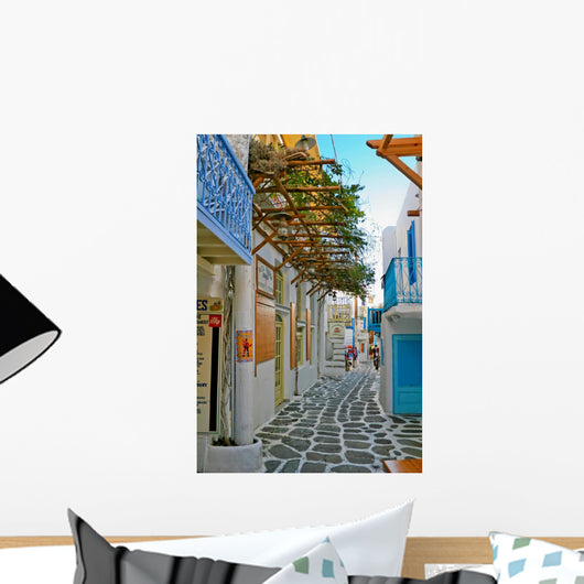 Tiny Colorful Mykonos Wall Decal