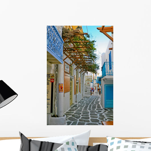 Tiny Colorful Mykonos Wall Decal