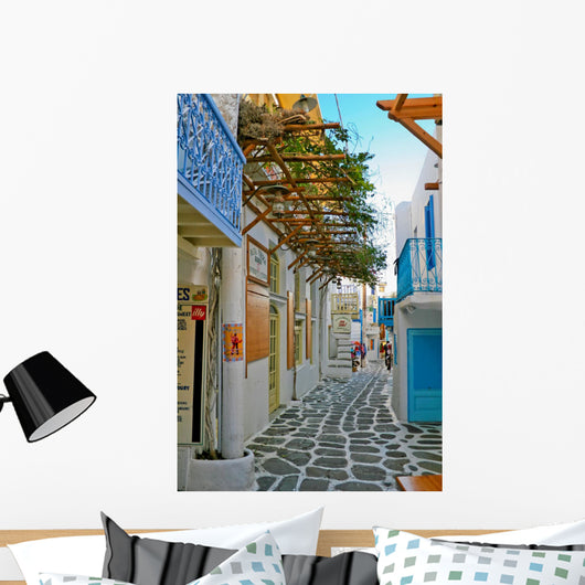 Tiny Colorful Mykonos Wall Decal