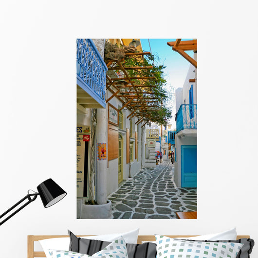 Tiny Colorful Mykonos Wall Decal