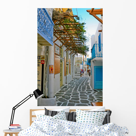 Tiny Colorful Mykonos Wall Decal