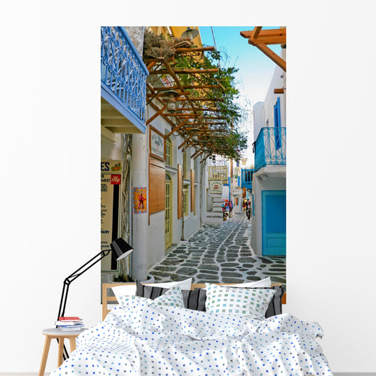 Tiny Colorful Mykonos Wall Decal