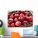 Loose Red Apples Wicker Wall Decal