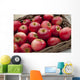 Loose Red Apples Wicker Wall Decal