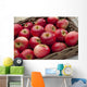 Loose Red Apples Wicker Wall Decal