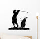 Golf and Golfer Wall Decal
