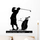Golf and Golfer Wall Decal