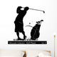 Golf and Golfer Wall Decal