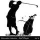 Golf and Golfer Wall Decal