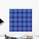 Blue Colored Tartan Seamless Wall Decal