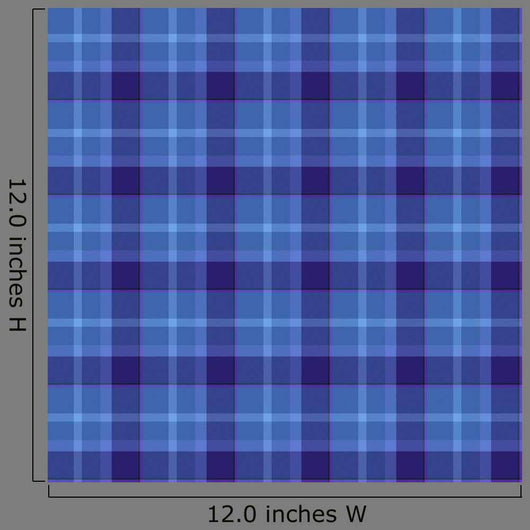 Blue Colored Tartan Seamless Wall Decal