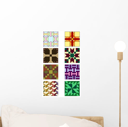 Traditional Quilting Patterns Wall Decal