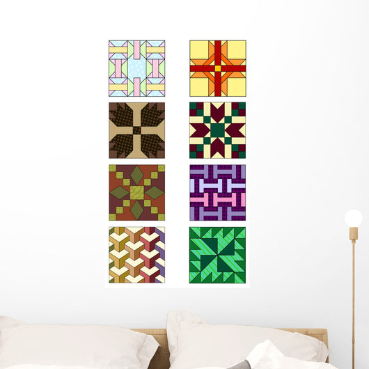 Traditional Quilting Patterns Wall Decal