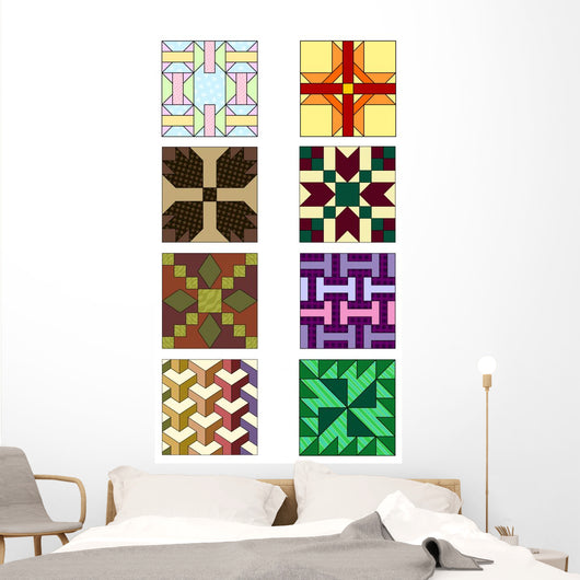 Traditional Quilting Patterns Wall Decal