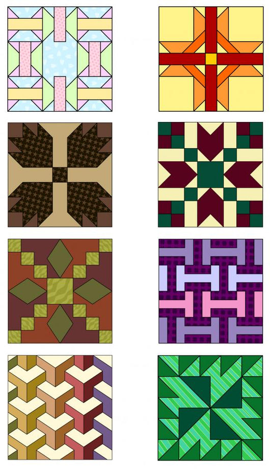Traditional Quilting Patterns Wall Decal