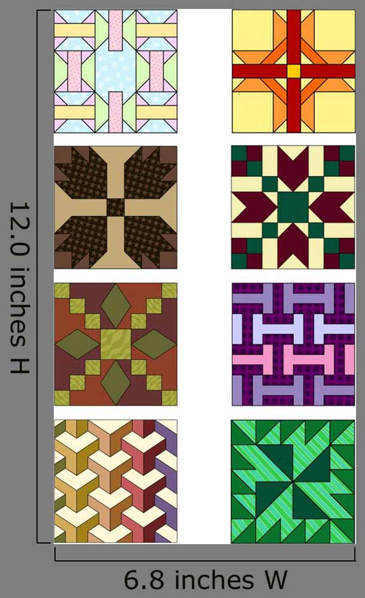 Traditional Quilting Patterns Wall Decal