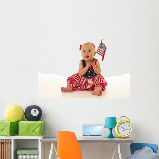 Patriotic Baby Wall Decal