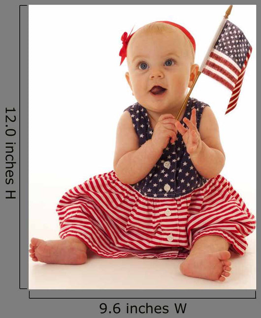 Patriotic Baby Wall Decal