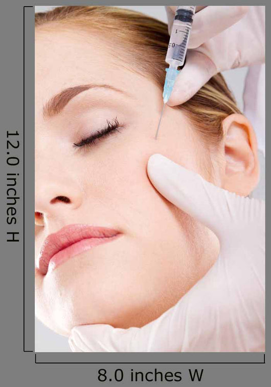 Woman Receiving Face Botox Wall Decal