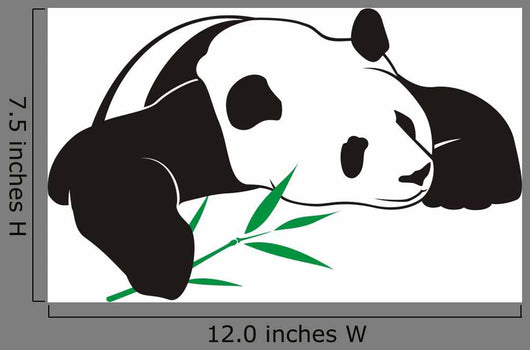 Panda with Bamboo Wall Decal