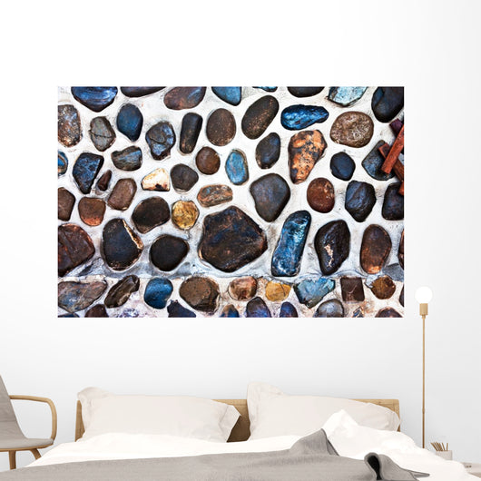 Inset Stones Wall - Wall Decal