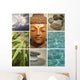 Zen Buddha Collage Wall Decal