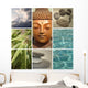 Zen Buddha Collage Wall Decal