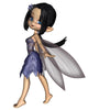 Cute Toon Fairy Blue Wall Decal