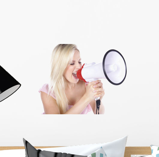 H Bsche Blonde Frau Wall Decal