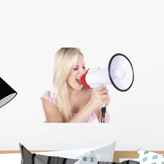 H Bsche Blonde Frau Wall Decal