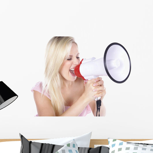 H Bsche Blonde Frau Wall Decal
