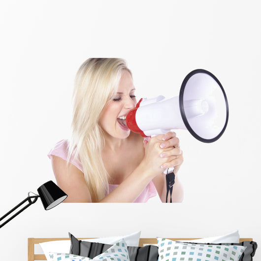 H Bsche Blonde Frau Wall Decal
