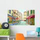 Street Facades Old Houses Wall Decal Design 2