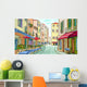 Street Facades Old Houses Wall Decal Design 2