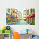 Street Facades Old Houses Wall Decal Design 2