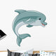 Jumping Dolphin Wall Decal